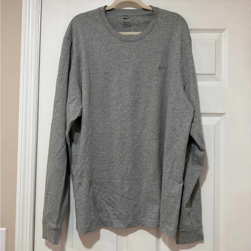 MEN’S NIKE GREY LONG SLEEVE - XL